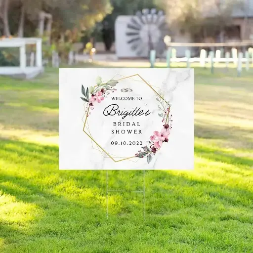 Custom Yard Sign Printing  Coroplast Double Sided graduation yard sign, political yard sign Real Estate Rigid Signs, Party Decorations, Garden Sign with Step Stake